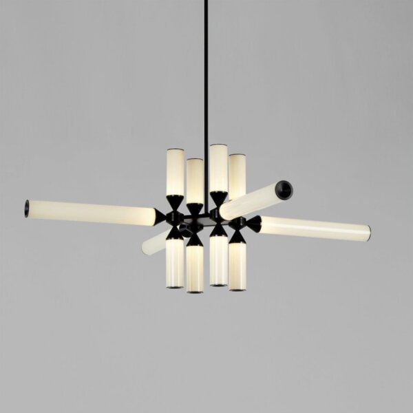 Aluminum Cylinder Glass Pendant Lamp - 图片 2