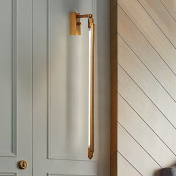 Golden Hardware Linear LED Wall Lamp - 图片 2