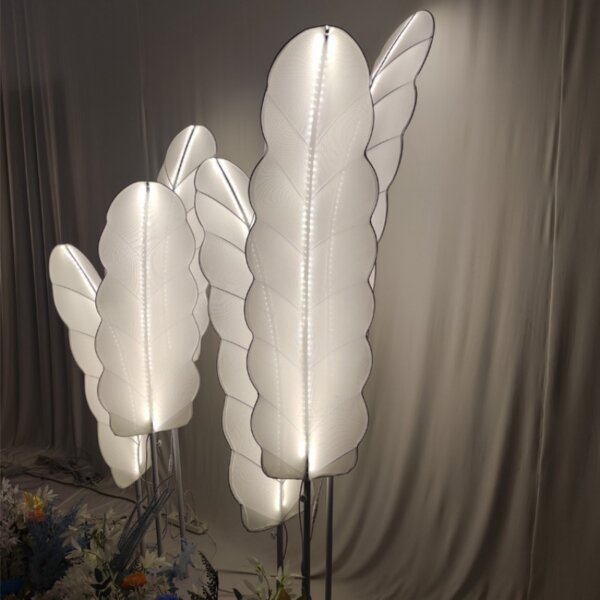 Giant Banana Tree White Floor Lamp - 图片 2