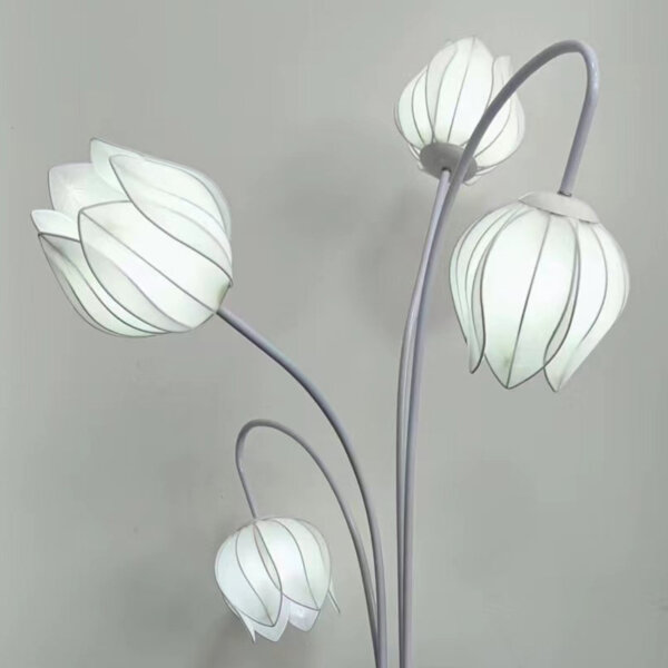 Magnolia Flower LED Floor Lamp - 图片 2