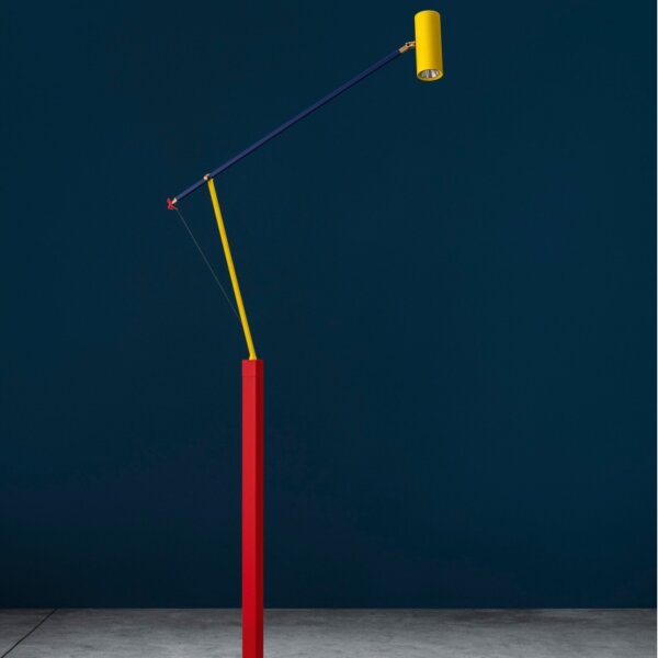 Adjustable Colorful Fish Floor Lamp - 图片 2