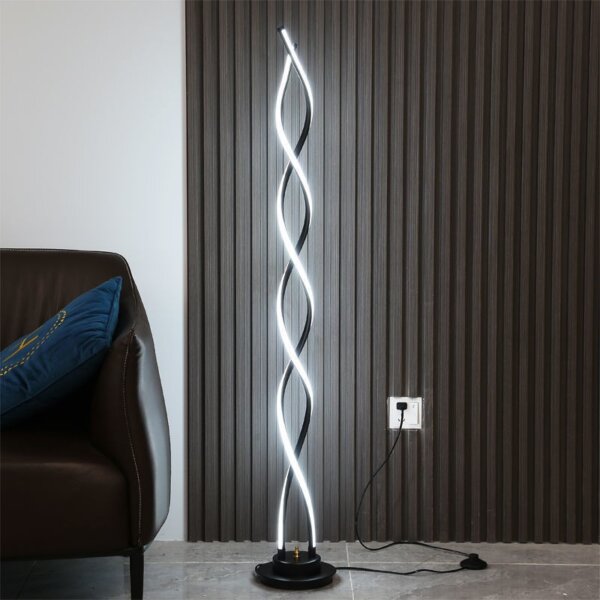H143CM Art S-Shape LED Floor Light - 图片 2