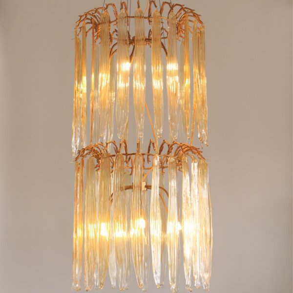Branch Glass Chandelier Large Leaf - 图片 2