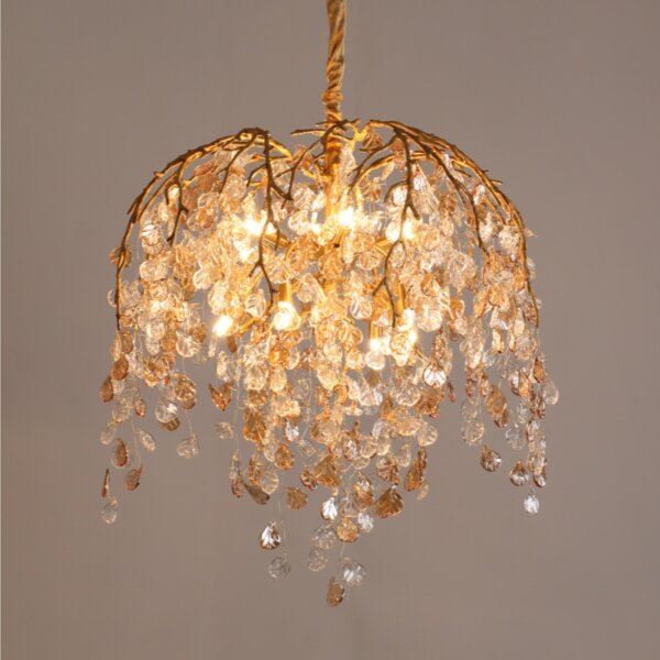 H100CM Glass Chain LED Chandelier - 图片 2