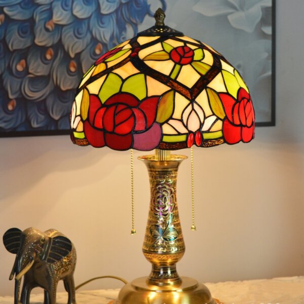 Rural Creative Stained Glass LED Table Lamp - Image 2