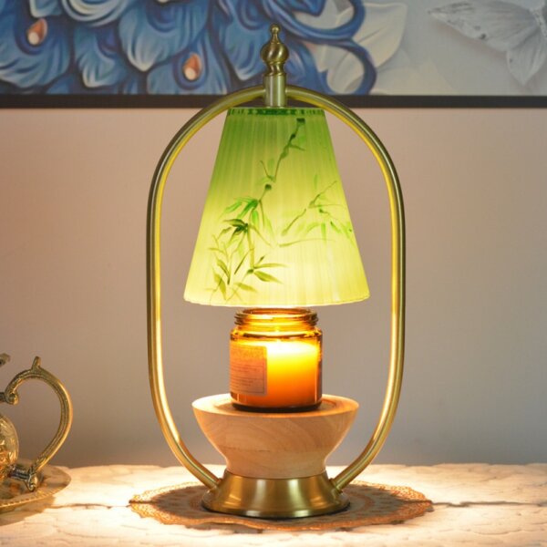 Dimmable Glass Candle Warmer Table Light - Image 2