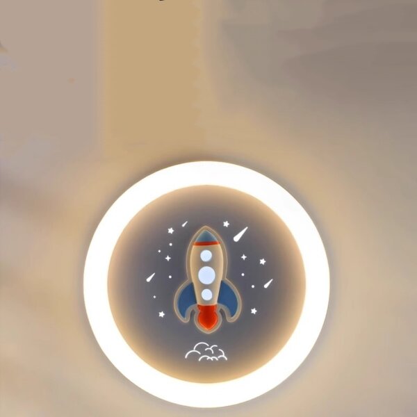 Cartoon Rocket LED Silicone Ceiling Lamp - Image 2