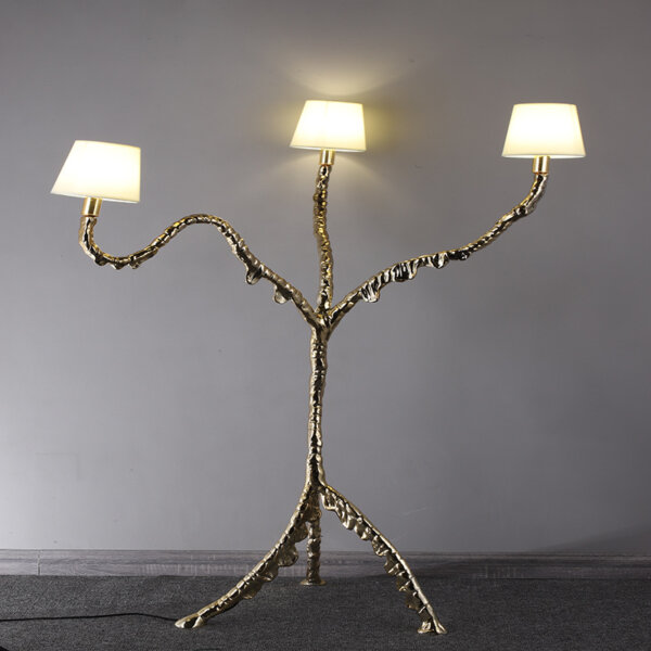 H150-220cm Art Tree Branch Metal Floor Lamp - Image 4