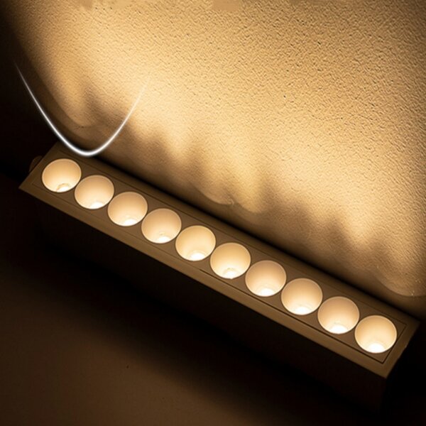 10/20/30W Recessed Dimmable Linear LED Grill Spotlight - Image 3