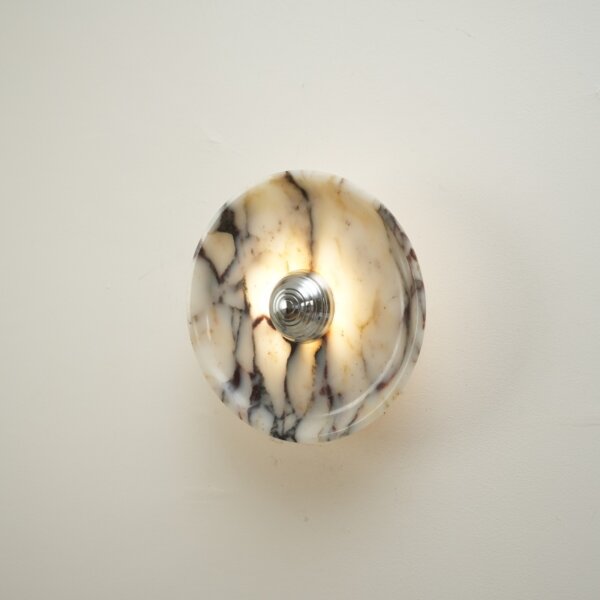 D25CM Round Hardware Marble Wall Light - Image 3