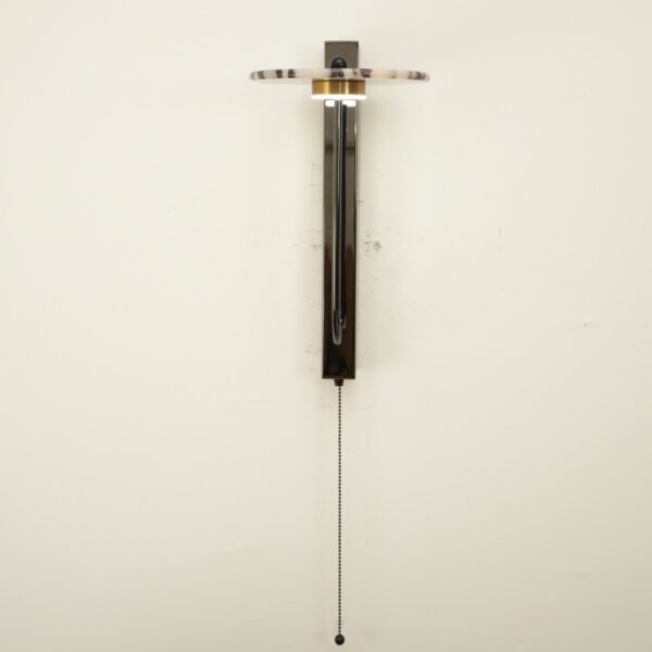 Black Linear Natural Stone Wall Light - Image 3