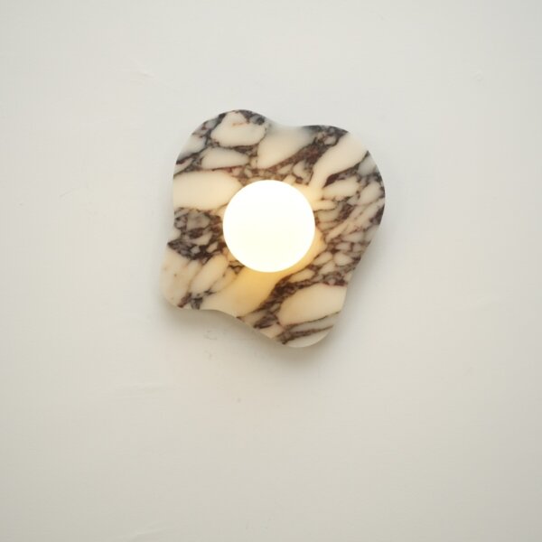 H29cm Irregular Marble LED Wall Lamp - Image 3