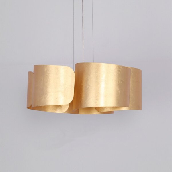 D50cm Golden Foil Iron LED Pendant Lamp - Image 3