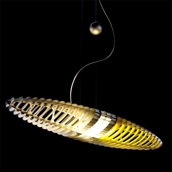 H30cm Spacecraft Colorful Pendant Lamp - Image 3