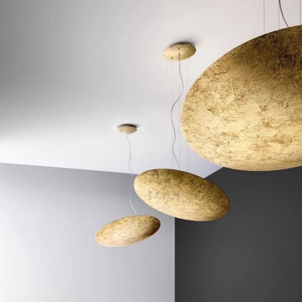 D30/40/80/120CM UFO Iron Gold Pendant Light - Image 3