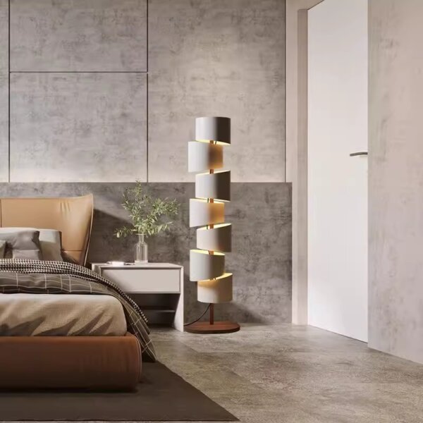 H178CM Staggered Iron Art Floor Lamp - 图片 3