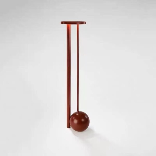 H160CM Red Iron Art floor Light - 图片 4