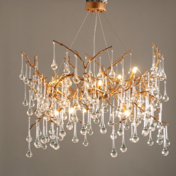 Branch TearDrop Chandelier Copper - 图片 3
