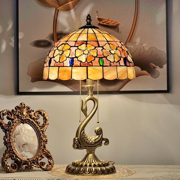 Copper Shell Luxury High-End Luxury Pastoral Table Lamp - Image 2