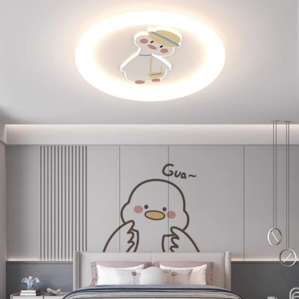 D50CM Cute Duck Round Smart LED Ceiling Lamp - Image 3