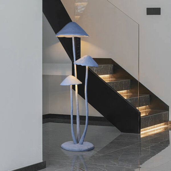 Large Mushroom Sculpture Standing Floor Lamp - Image 4