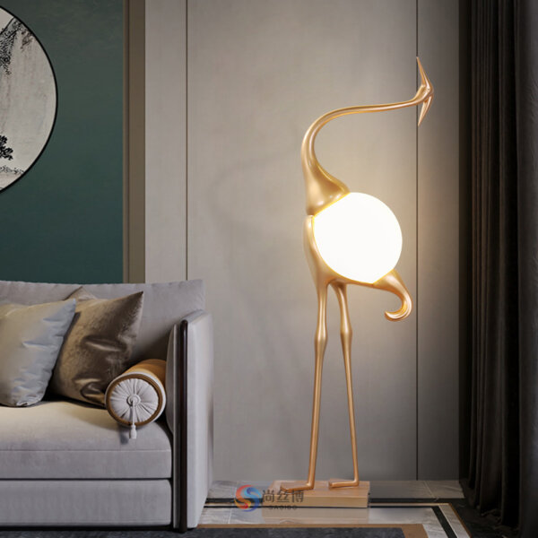 Golden Art Sculpture LED Floor Light - Image 5