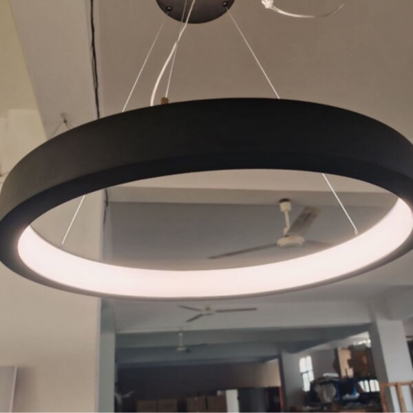 Black White Aluminum PC LED Pendant Light - Image 5