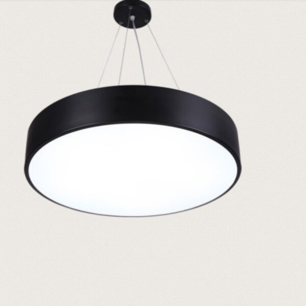 Iron Aluminum PVC Black Pendant Lamp - Image 5