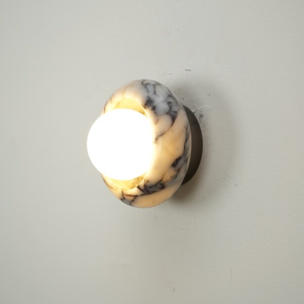 D15cm G9 Round Marble Wall Lamp - Image 4