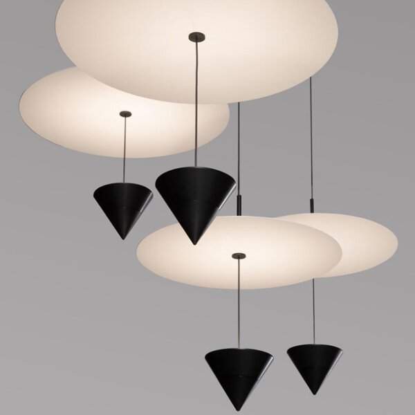 D40cm Suspension Linear Black LED Pendant Lamp - Image 4