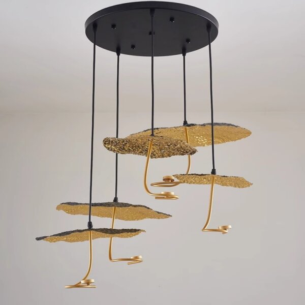 D30CM Gold Foil LED Pendant Light - Image 4