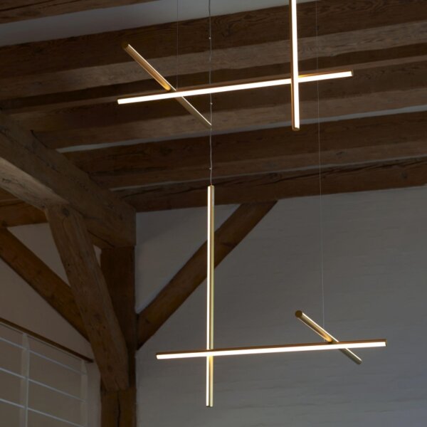 H81cm Linear Aluminum Pendant Lamp - 图片 4