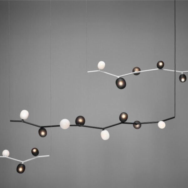 White Black Pink Tree Pendant Light - 图片 4