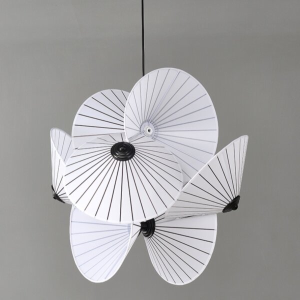 H60cm Umbrella Hardware Fabric Pendant Light - 图片 4