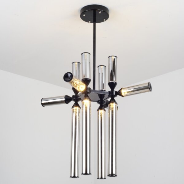 Aluminum Cylinder Glass Pendant Lamp - 图片 4