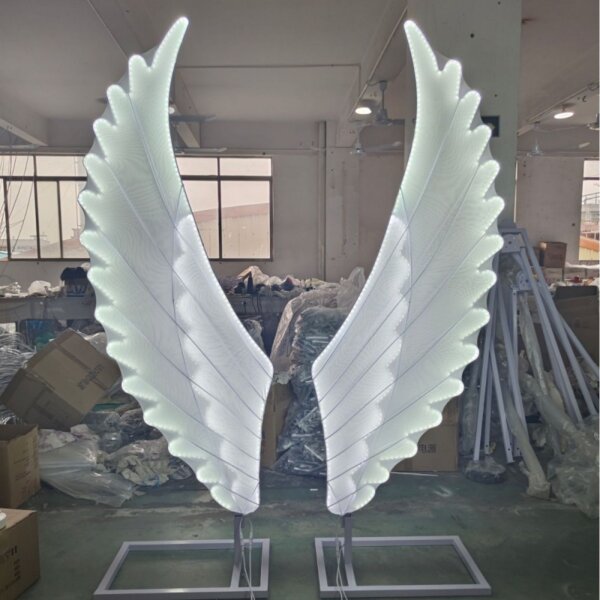Angel Wings LED Wedding Floor Light - 图片 4