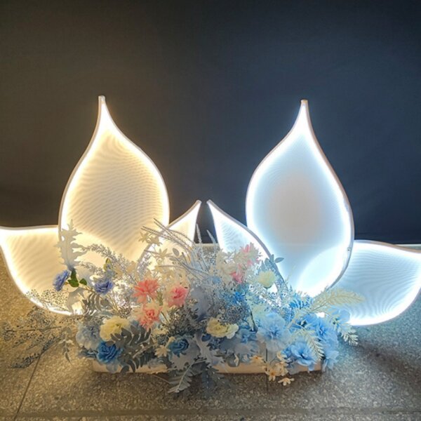 Lotus Leaf LED Wedding Floor Lamp