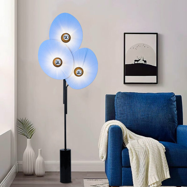 H180CM Yellow Red Blue Flower Floor Light - 图片 4