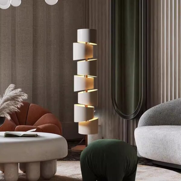 H178CM Staggered Iron Art Floor Lamp - 图片 4