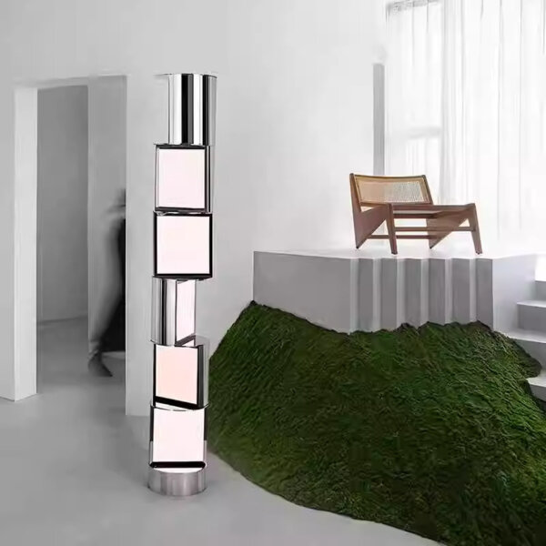 H186CM Stainless Steel Acrylic Floor Lamp - 图片 4
