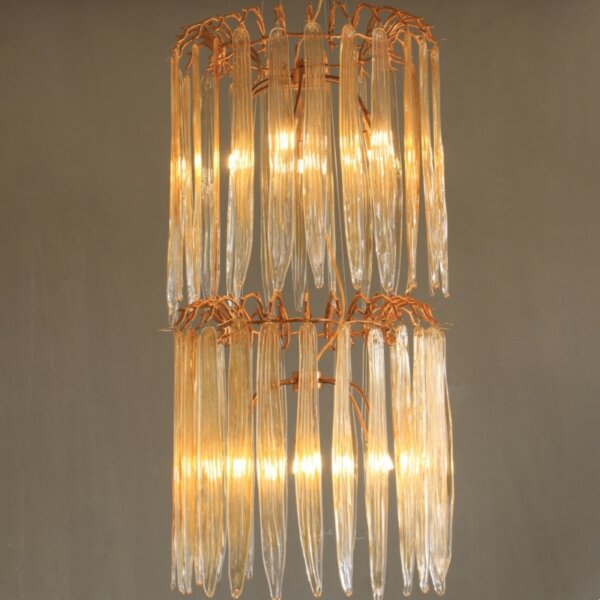 Branch Glass Chandelier Large Leaf - 图片 4