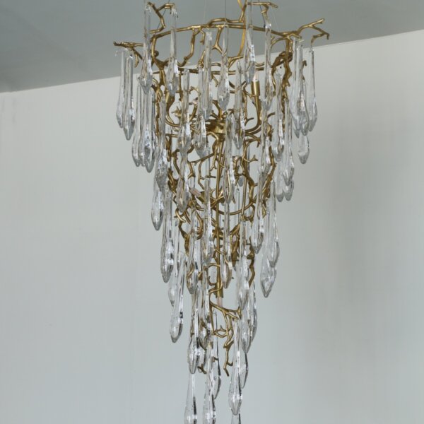 H180CM Crystal Tree Branch Chandelier - 图片 4