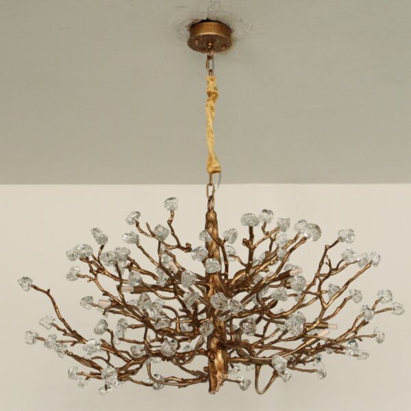 All-Copper Chandelier LED Glass Branch - 图片 4