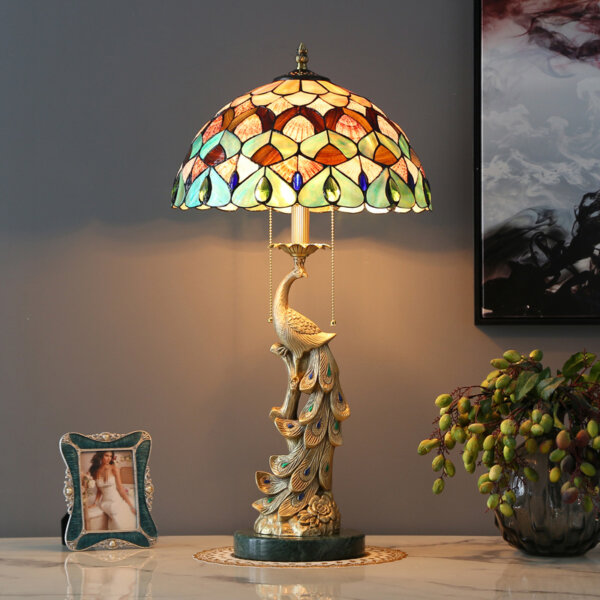French Pastoral Art LED Colourful Table Lamp - Image 3