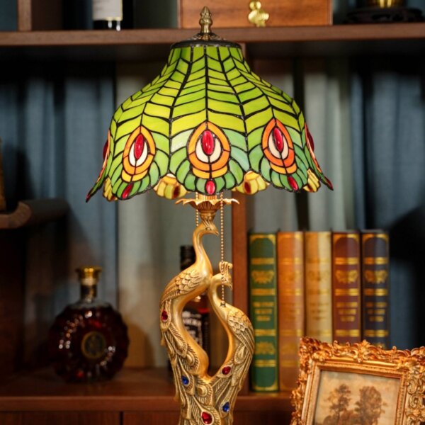 Pastoral Copper Art LED Table Lamp - Image 4