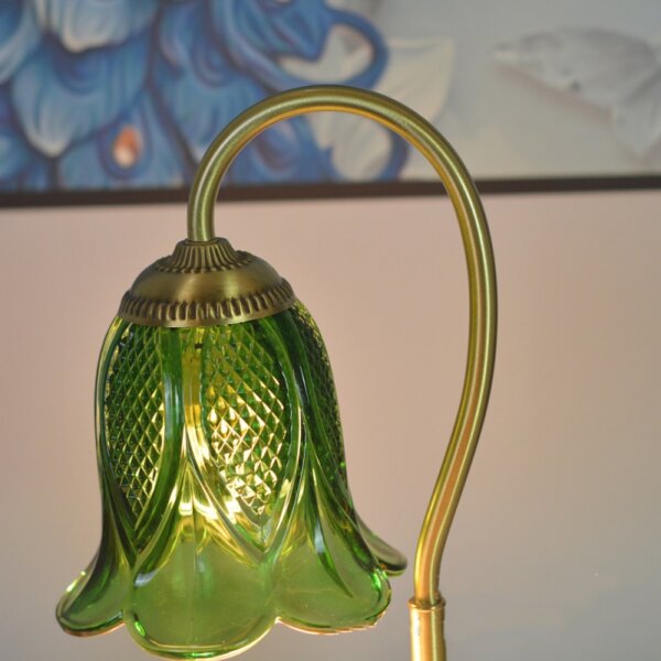 Jade Electric Candle Warmer Glass Table Lamp - Image 5
