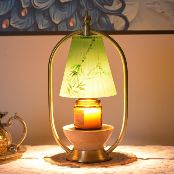 Dimmable Glass Candle Warmer Table Light - Image 4