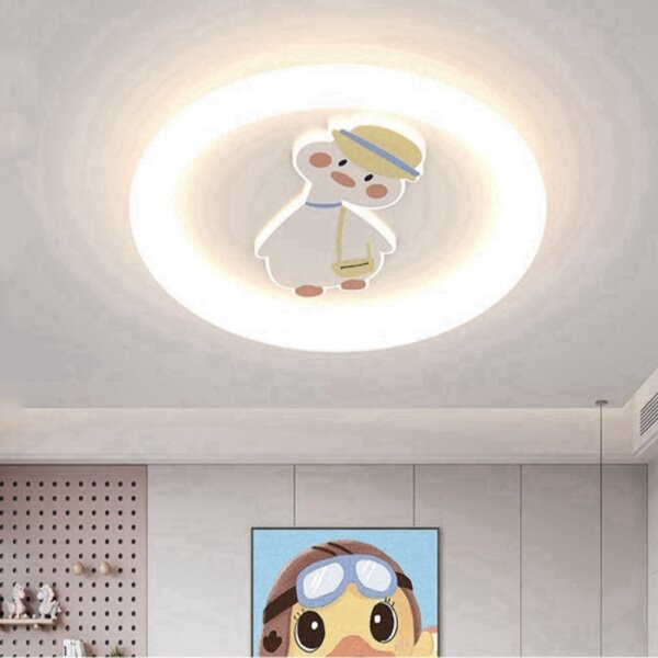 D50CM Cute Duck Round Smart LED Ceiling Lamp - Image 4