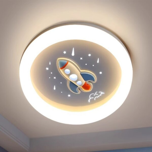 Cartoon Rocket LED Silicone Ceiling Lamp - Image 4