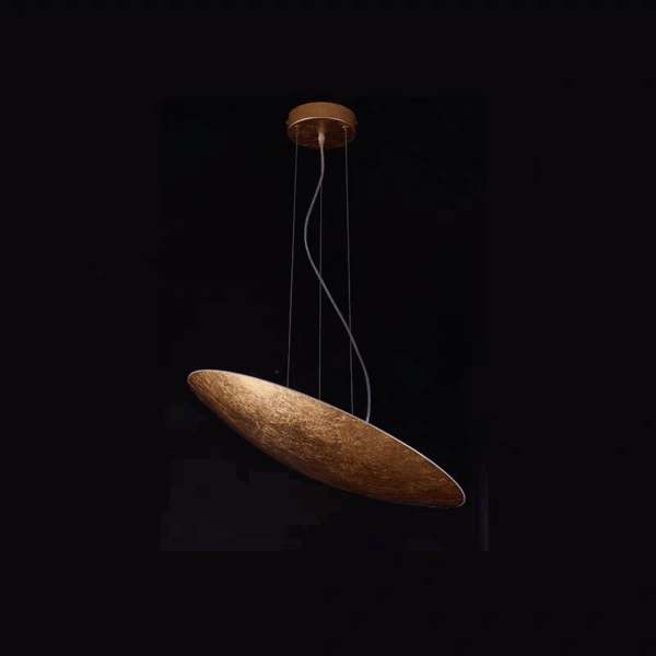 D30/40/80/120CM UFO Iron Gold Pendant Light - Image 5